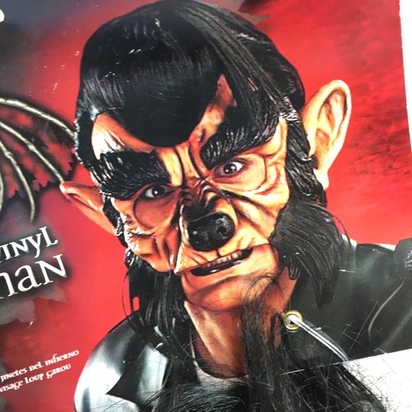 Hell Riders Wolf Man Half Mask Vtg NWT – NOS - Picture 8 of 10